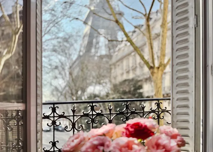 Charming French Style Apartment With Eiffel Tower View Prime Location Near Top Attractions