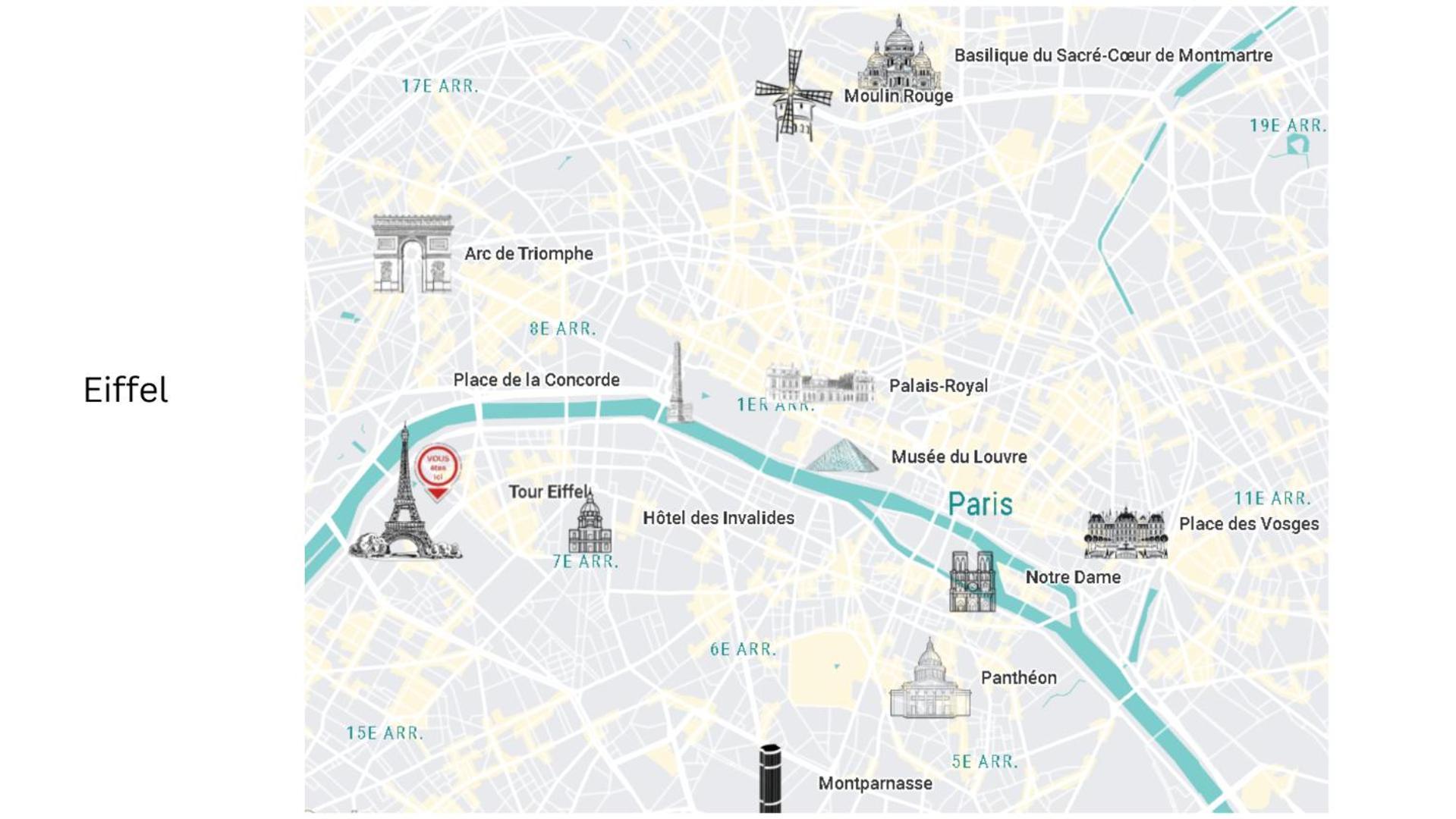 Charming French Style With Eiffel Tower View Prime Location Near Attractions Apartment